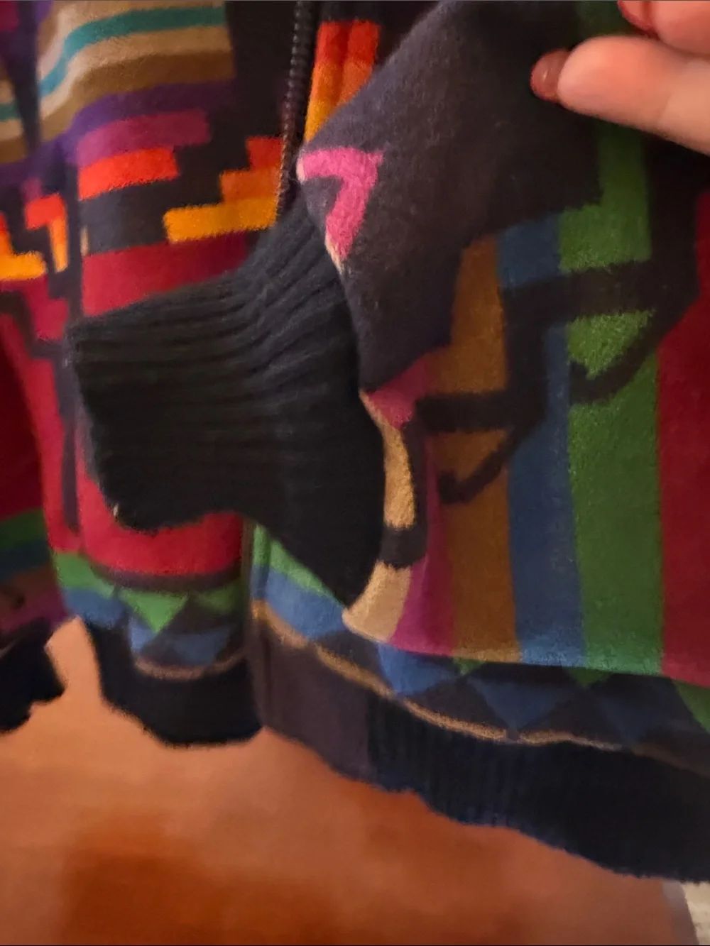 Pendleton Red Multicolor Native Pattern Bomber Jacket - Picture 7 of 7